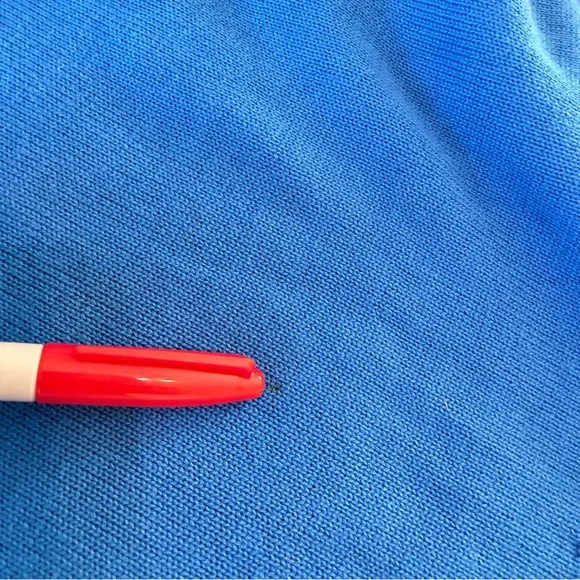 Lauren Ralph Lauren Blue Cotton Sweater Snap Collar Pullover Preppy Size Small - Picture 10 of 10